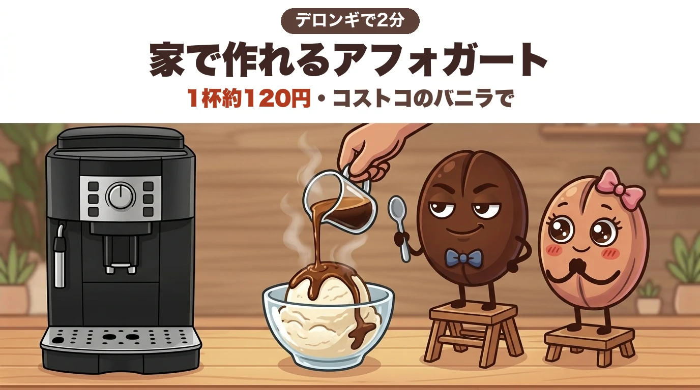 デロンギで2分・家で作れるアフォガート