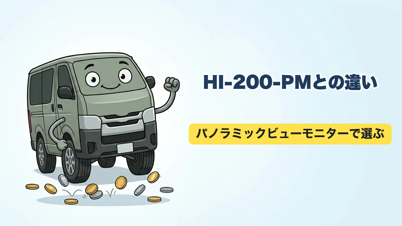 アルパインDAF11ZとハイエースのHI-200-PMパッケージの違い