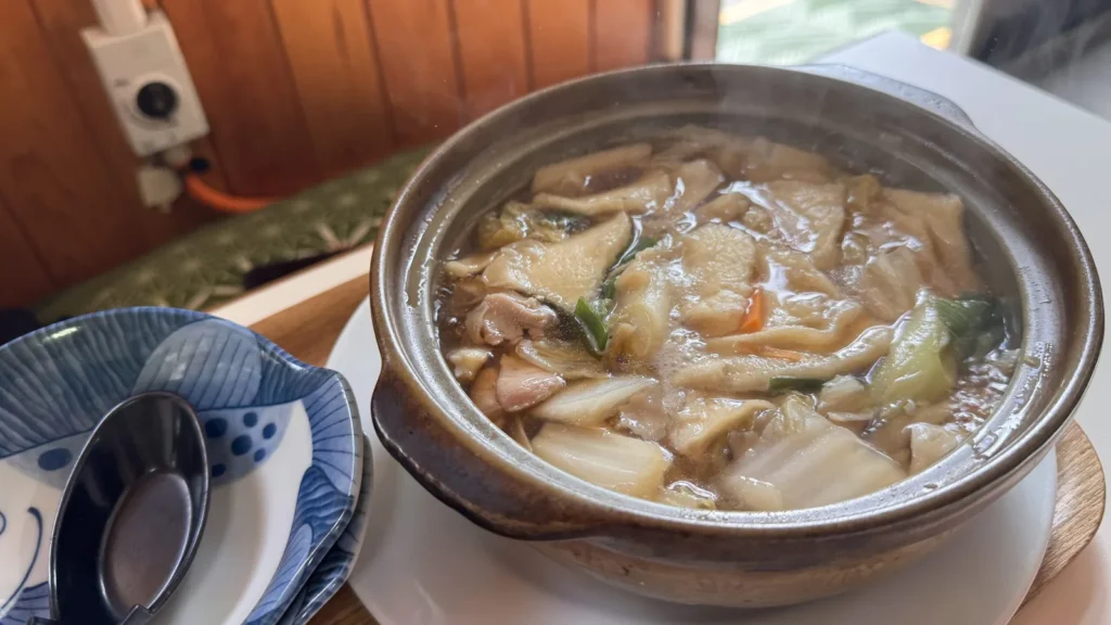 食堂 上髙地のせんべい鍋